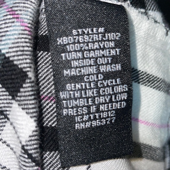 EUC Sanctuary Plaid Long Sleeve Button Front Top - Picture 10 of 11